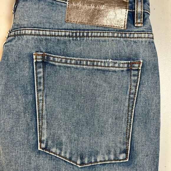 NWT One Teaspoon Women’s 1982s Mid Waist Ripped Berlin Blue Denim Jeans.Size 33 - Picture 12 of 16